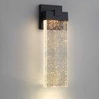 Applique Murale Moderne Étanche en Cristal à Bulles Rectangulaire LED