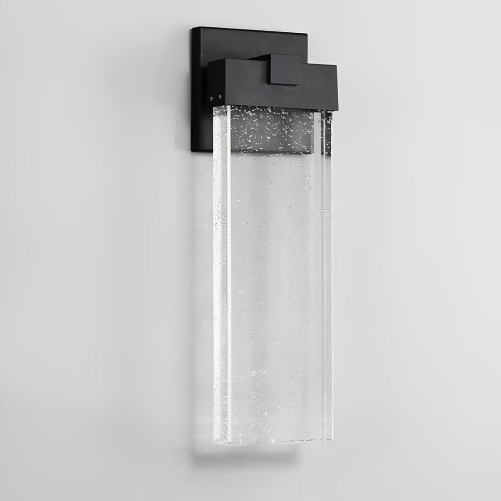 Applique Murale Moderne Étanche en Cristal à Bulles Rectangulaire LED