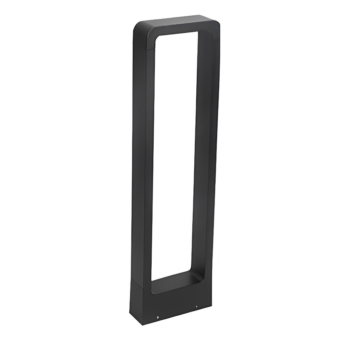Lampe de Poteau Moderne Étanche à LED Noire en Cadre Rectangulaire