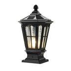 Lumières de Capuchon de Poteau de Clôture Étanches LED en Forme de Pavillon Rétro