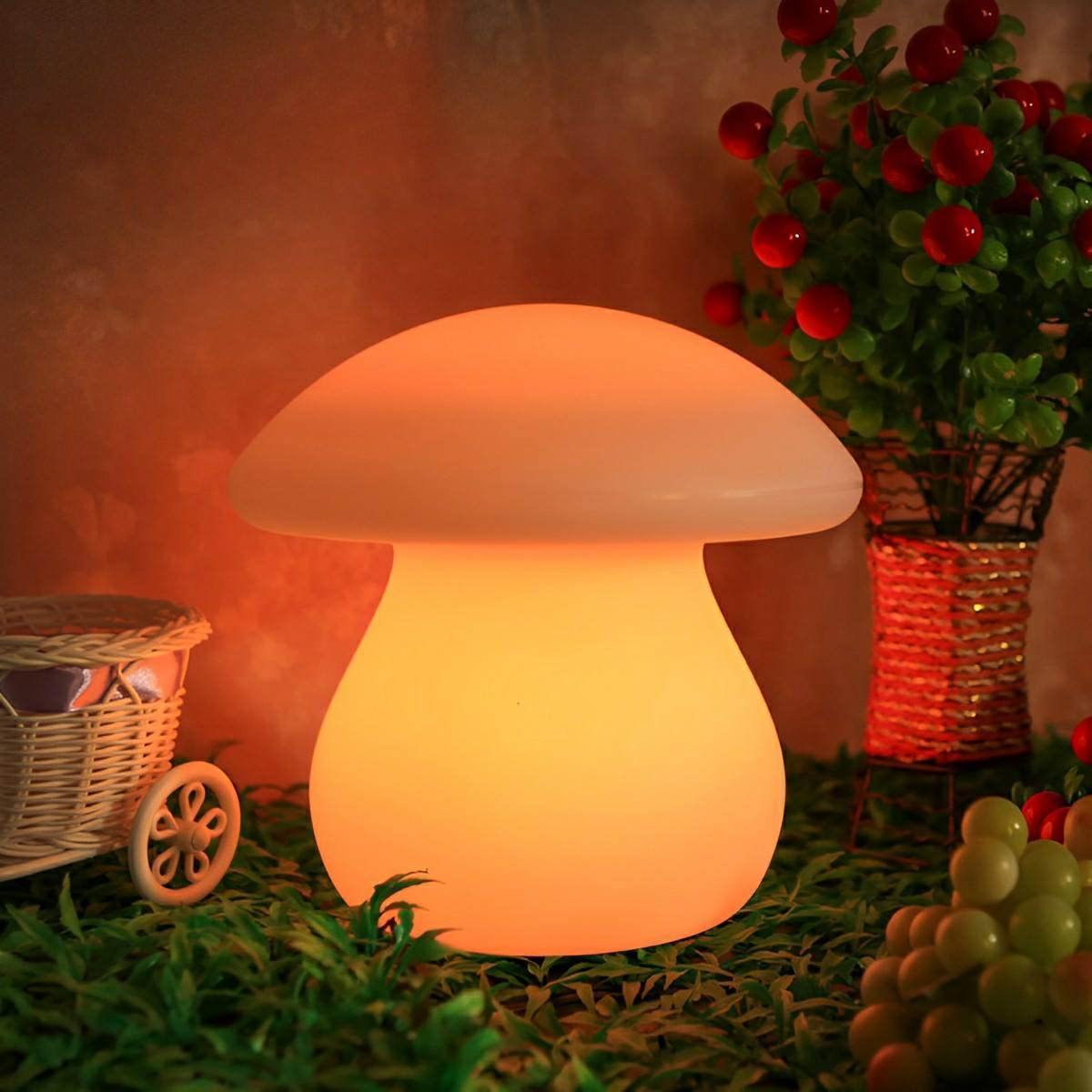 Lampe de Table LED Champignon RGB