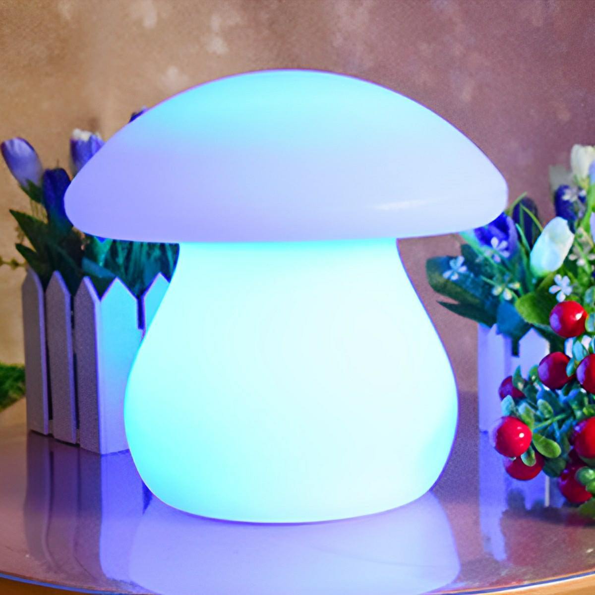 Lampe de Table LED Champignon RGB