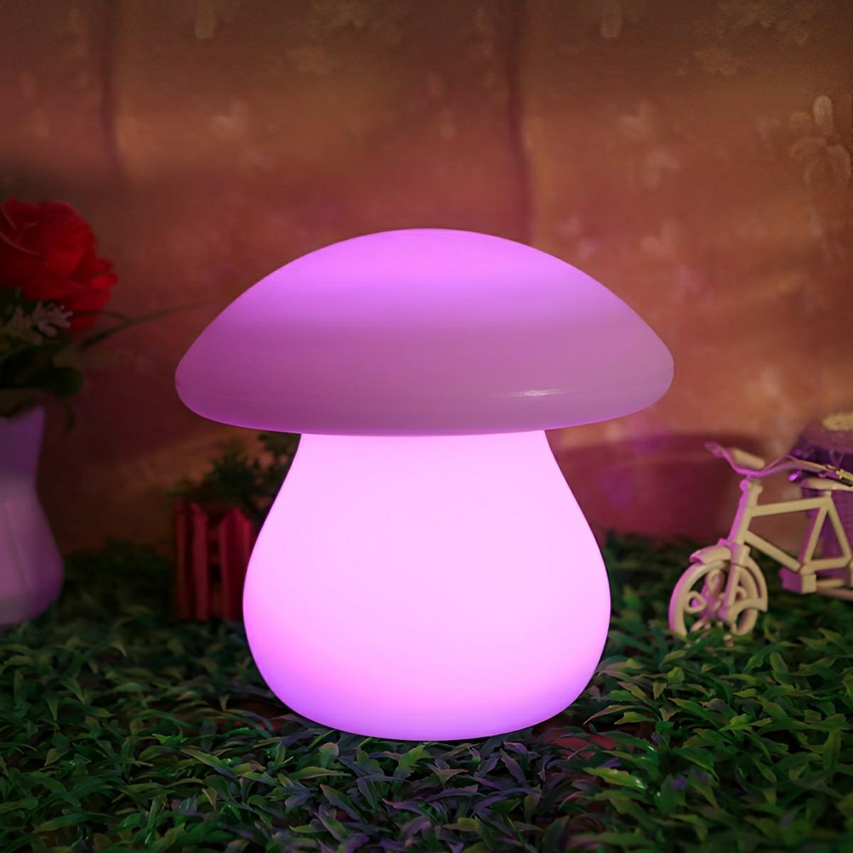 Lampe de Table LED Champignon RGB