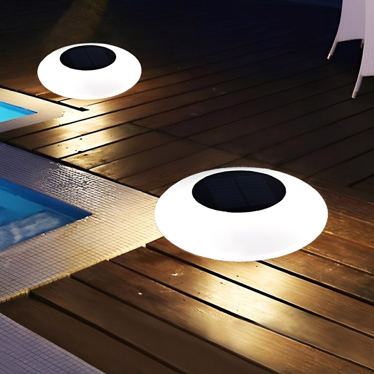 Lumières solaires modernes rondes RGB LED étanches pour l'extérieur, lumières de piscine, lampe flottante pour étang