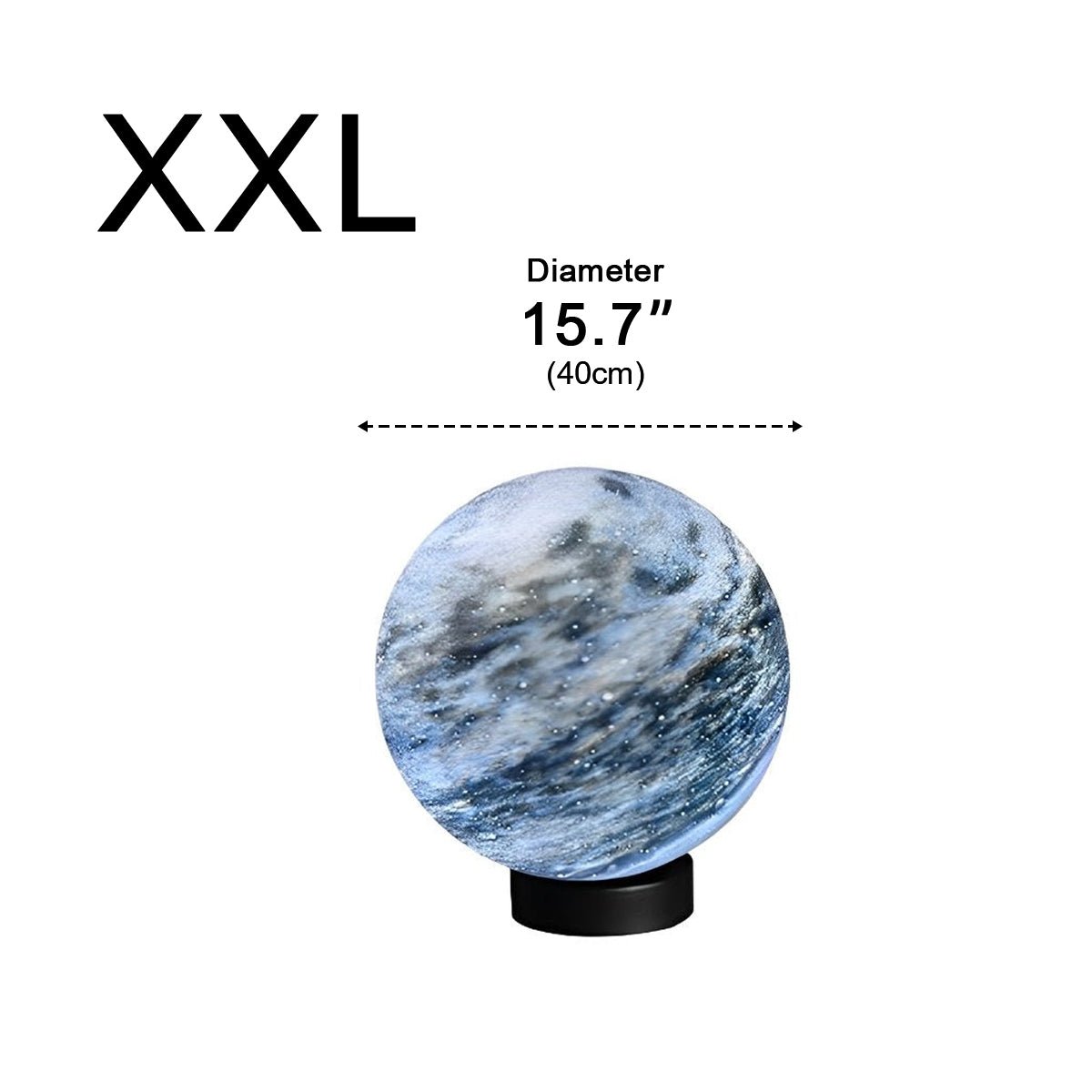 Lumières de poteau d'extérieur modernes étanches en verre rond design planètes