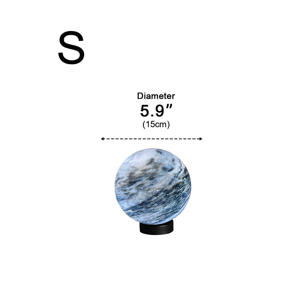 Lumières de poteau d'extérieur modernes étanches en verre rond design planètes