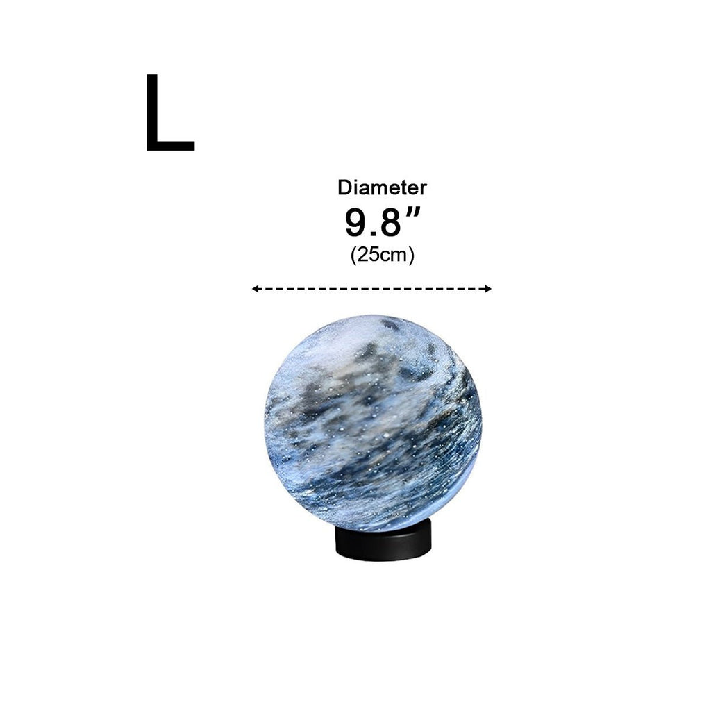 Lumières de poteau d'extérieur modernes étanches en verre rond design planètes