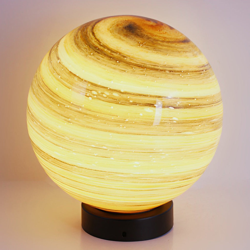 Lumières de poteau d'extérieur modernes étanches en verre rond design planètes