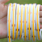 Lumière LED linéaire flexible encastrée étanche à énergie solaire DIY