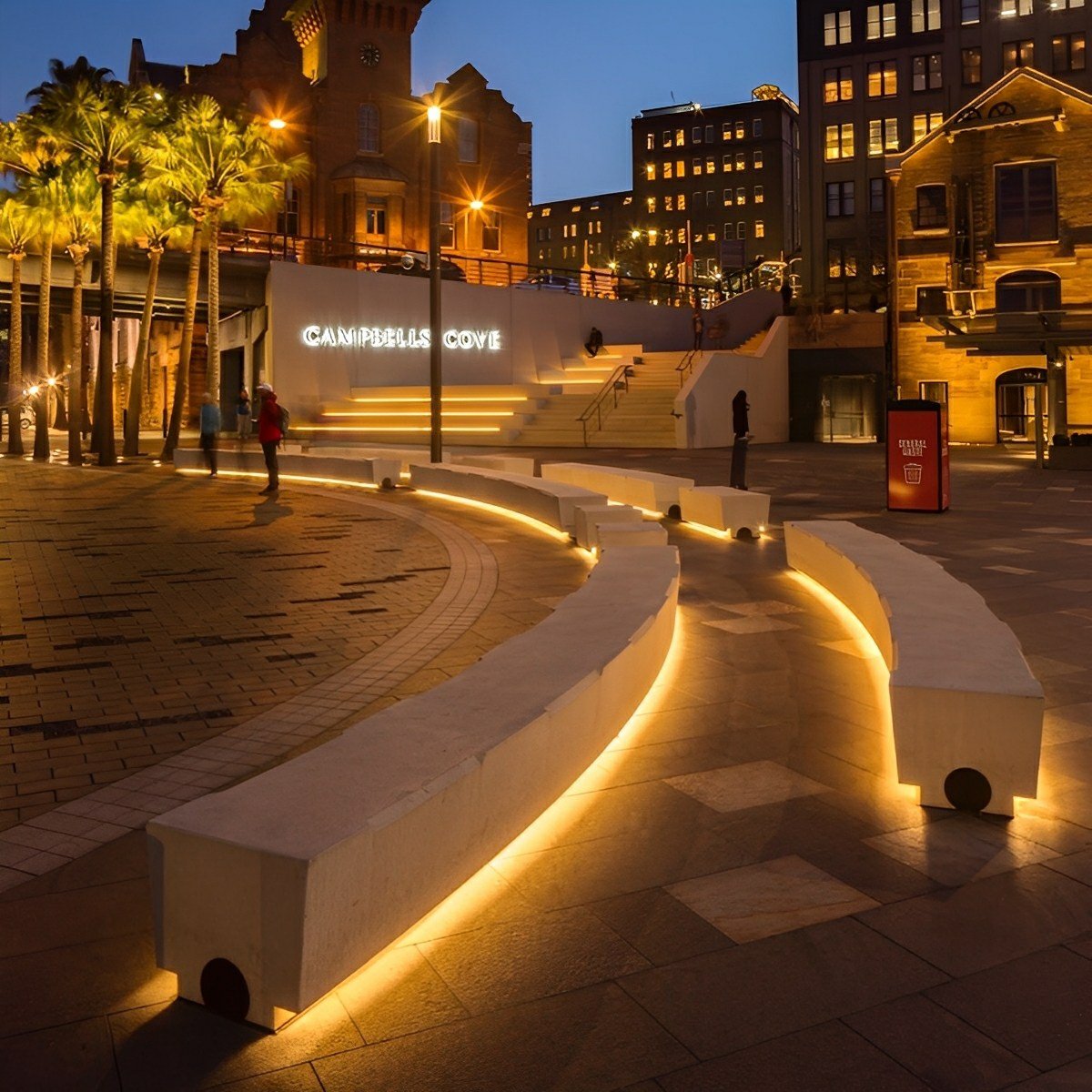 Lumière LED linéaire flexible encastrée étanche à énergie solaire DIY