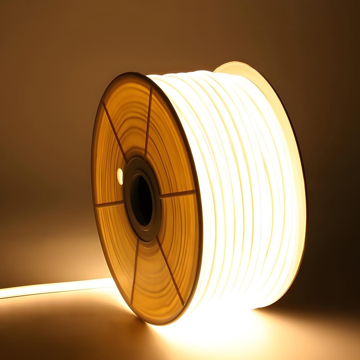 Lumière LED linéaire flexible encastrée étanche à énergie solaire DIY