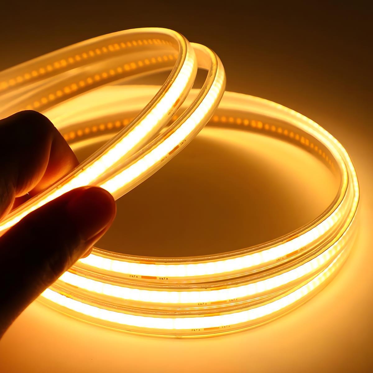 Lumière LED linéaire flexible encastrée étanche à énergie solaire DIY