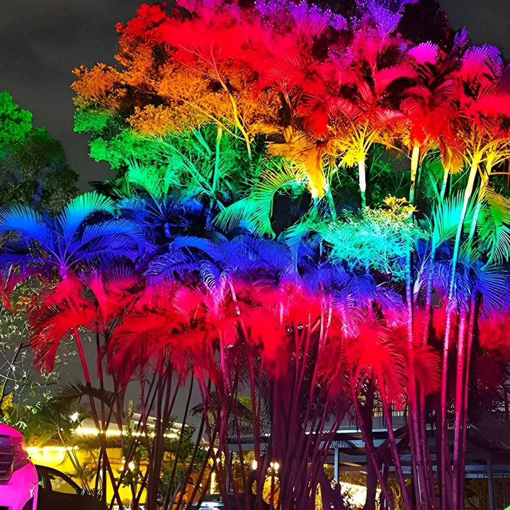 Projecteur LED RGB étanche pour extérieur, éclairage de paysage et d'arbres