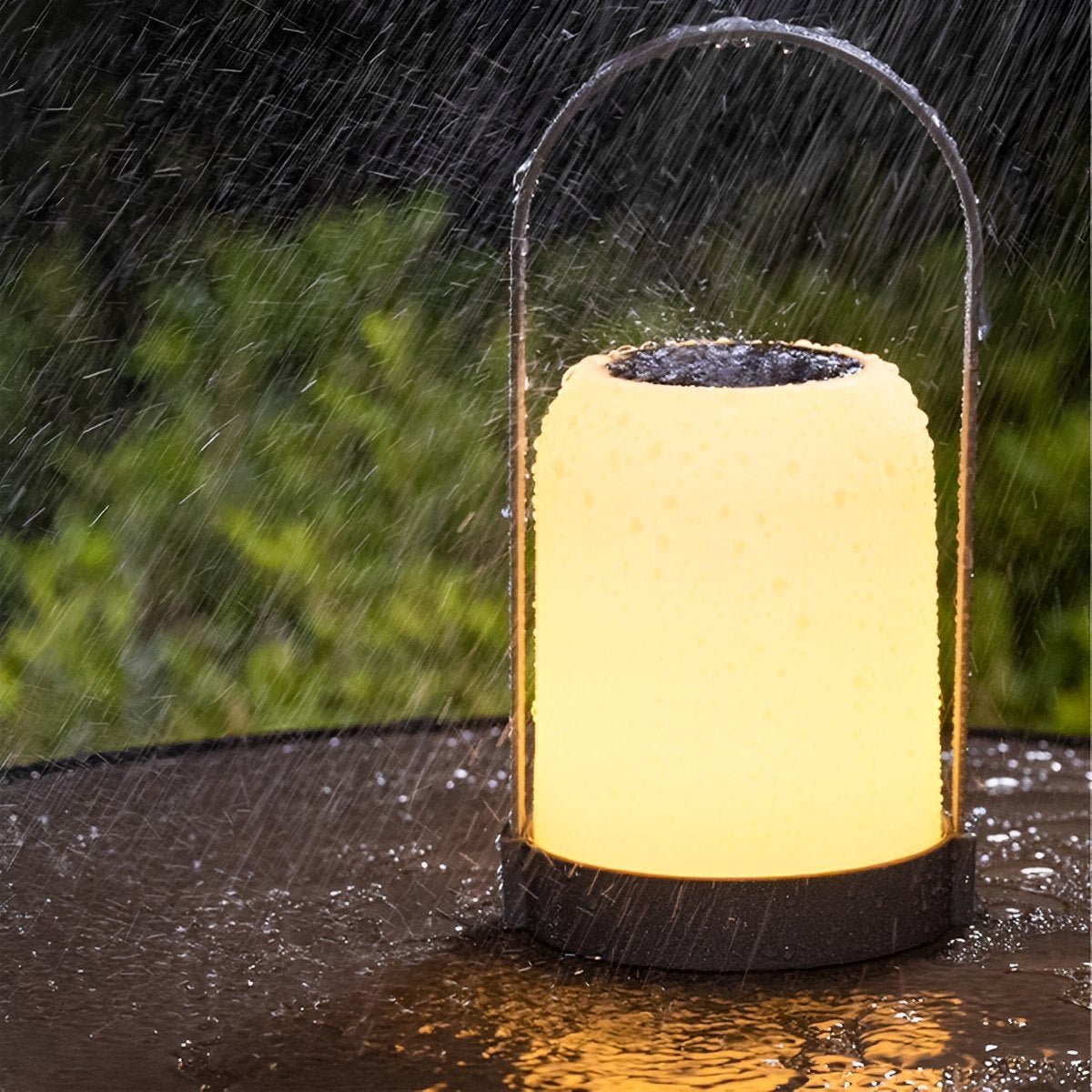 Lampe de Table LED Solaire Étanche Rechargeable pour Extérieur