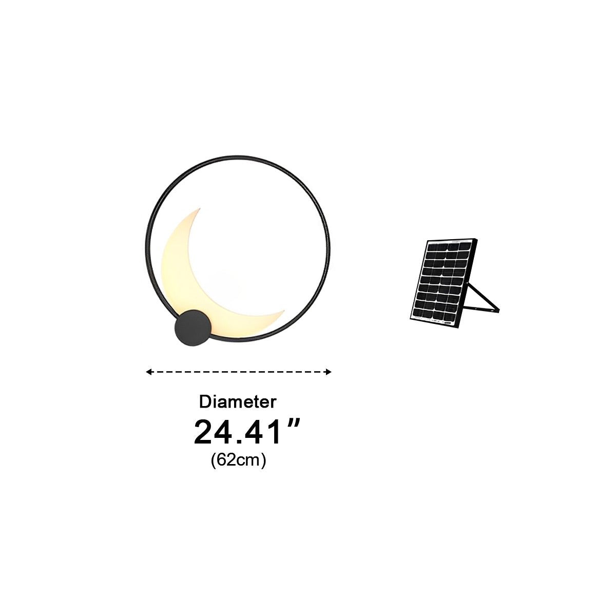 Appliques Murales Extérieures Étanches en Lune