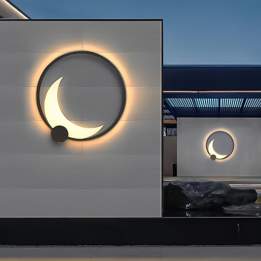 Appliques Murales Extérieures Étanches en Lune