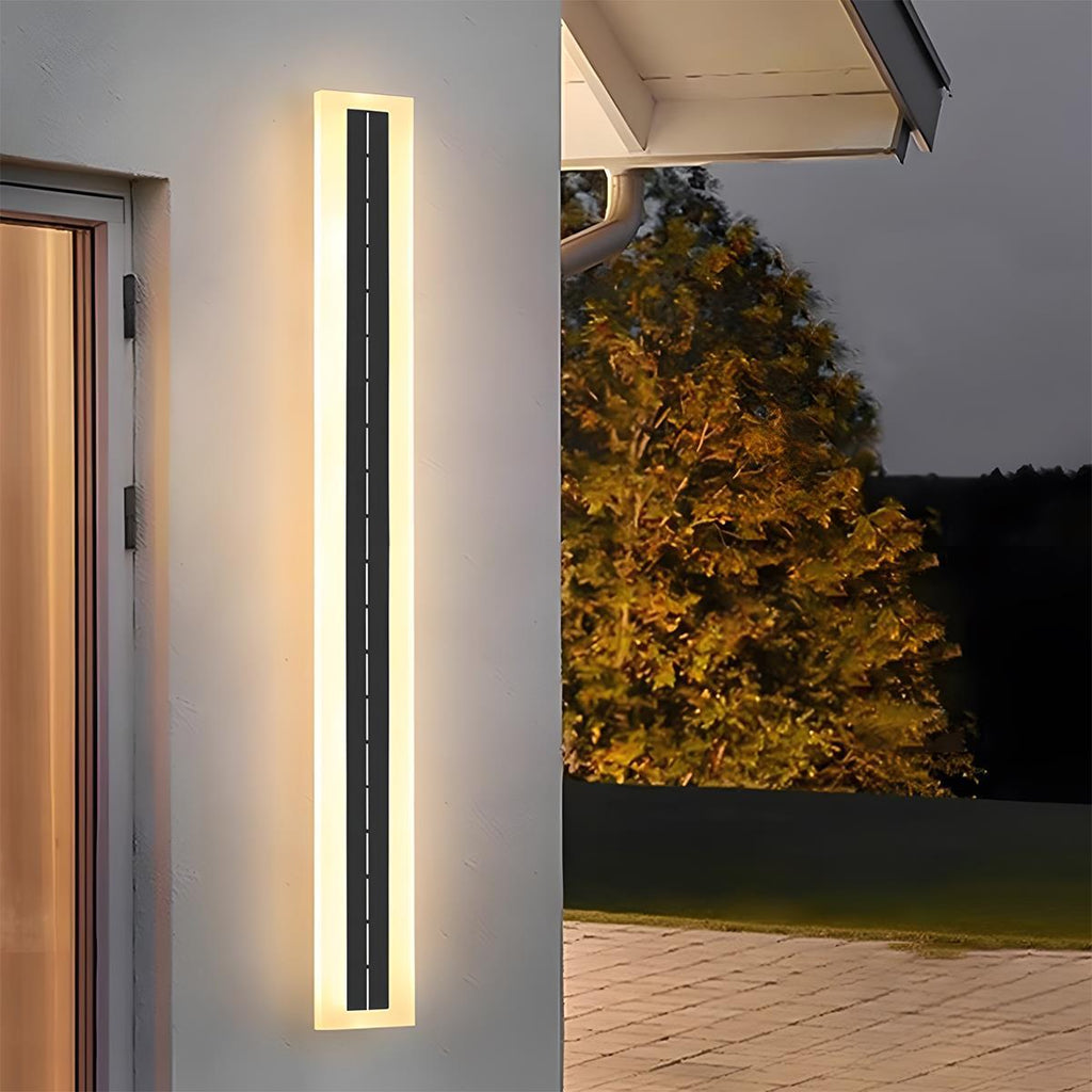 Lumière LED extérieure étanche solaire pour porche, éclairage mural extérieur
