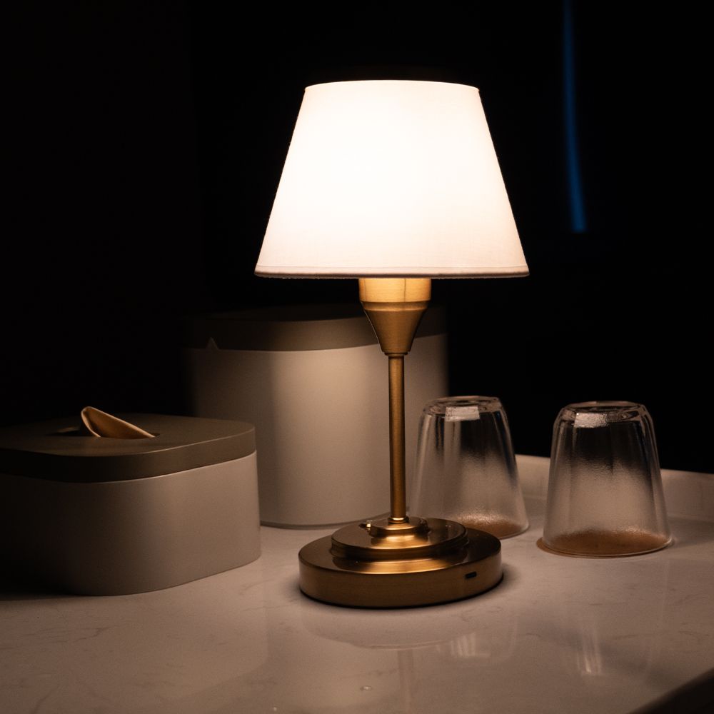 Lampe de Table en Tissu Tavo