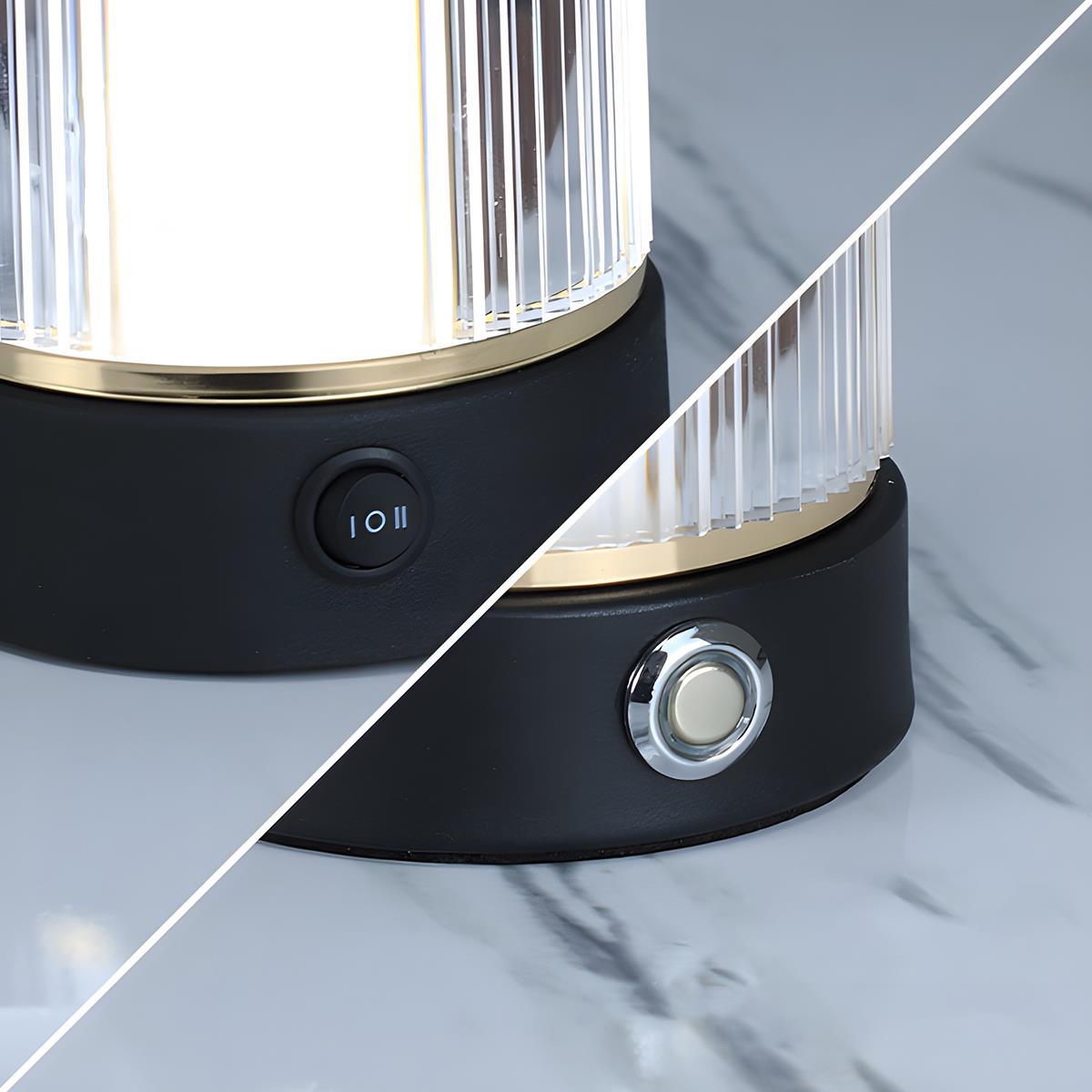 Lampe de Table Atmosphère Vintage Dimmable Rechargeable