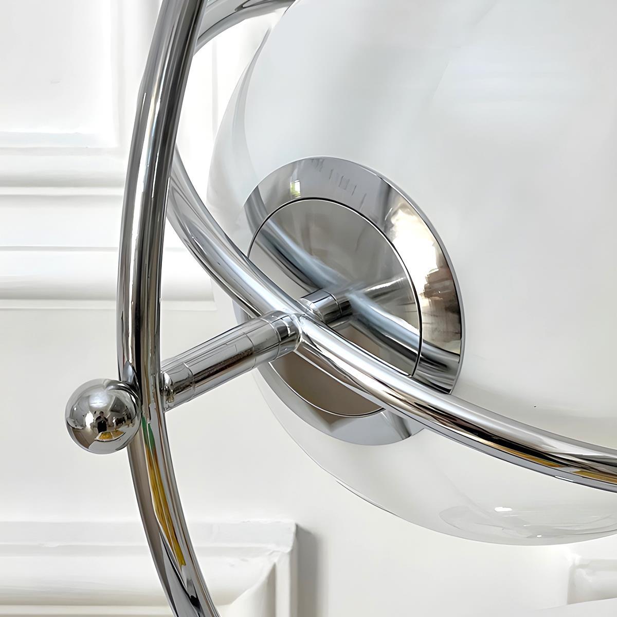 Lampe de Table Vintage en Verre avec Globe Rotatif