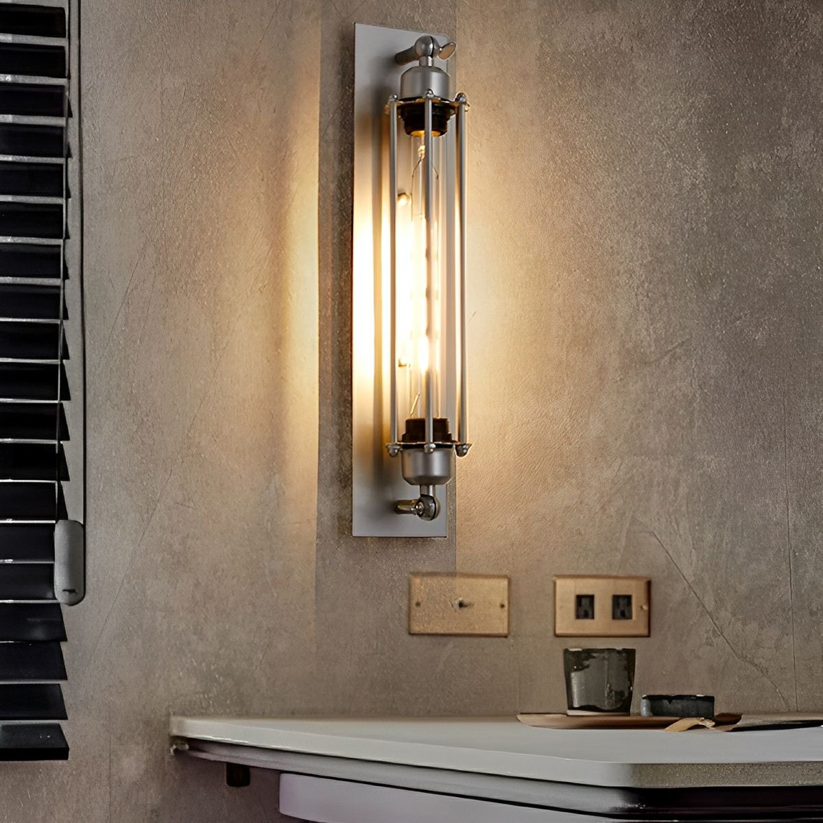 Appliques Murales LED en Fer Artisanal Industriel Vintage