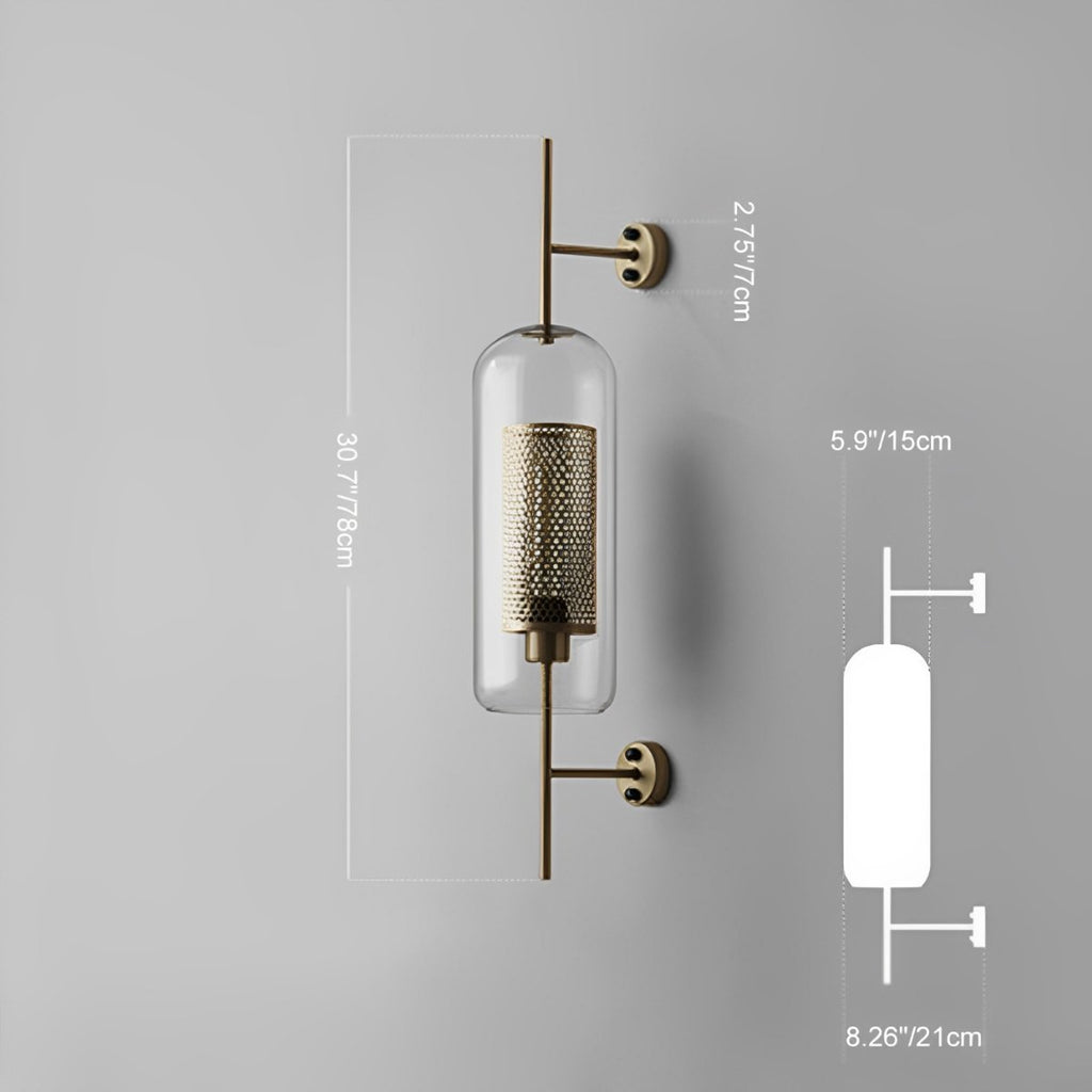 Appliques Murales LED en Verre Globe Industriel Vintage de Luxe