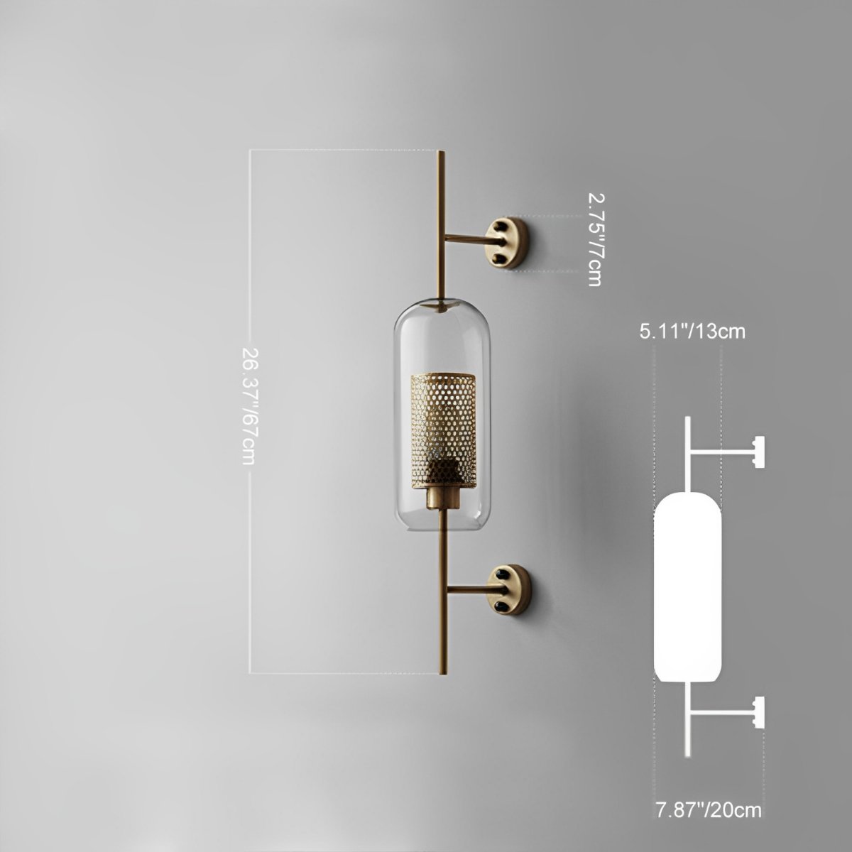 Appliques Murales LED en Verre Globe Industriel Vintage de Luxe