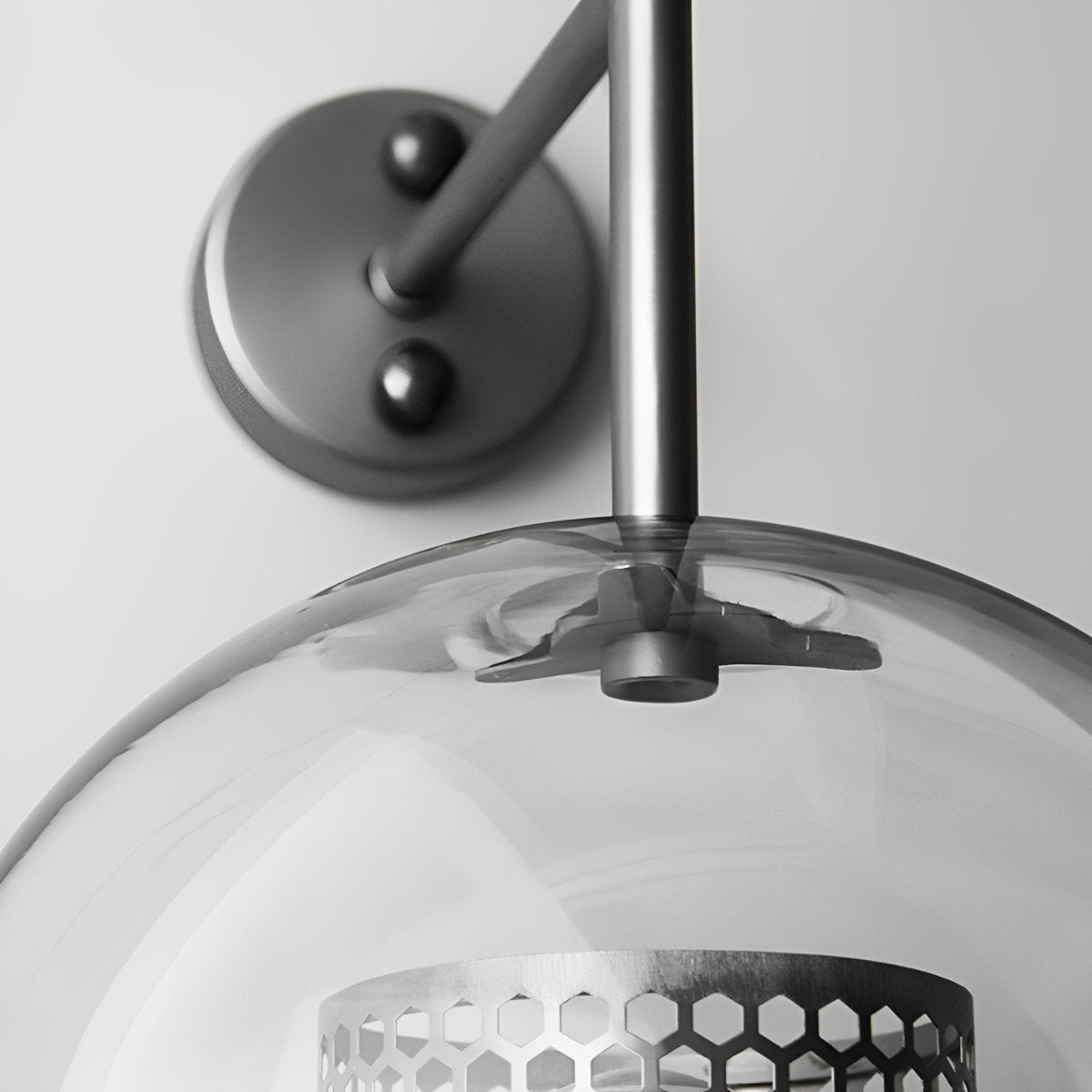 Appliques Murales LED en Verre Globe Industriel Vintage de Luxe