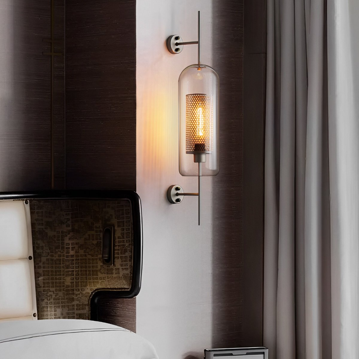 Appliques Murales LED en Verre Globe Industriel Vintage de Luxe