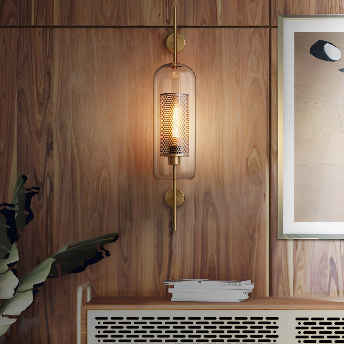 Appliques Murales LED en Verre Globe Industriel Vintage de Luxe