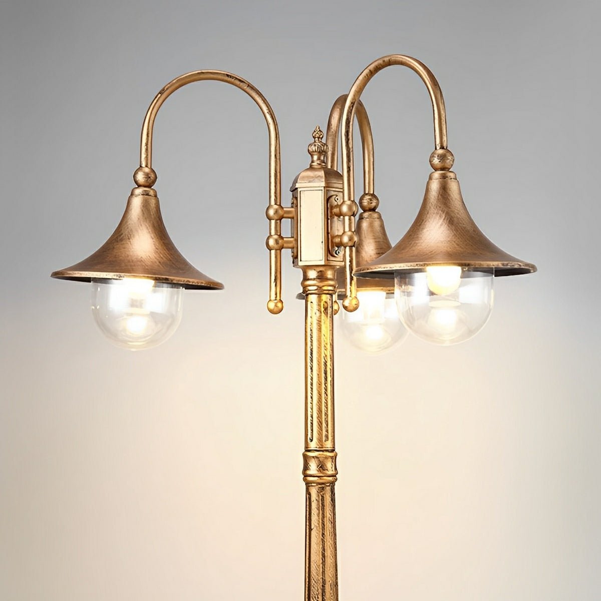 Luminaires de Poteau LED Vintage Étanches à Éclat