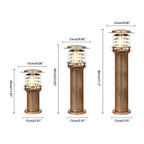 Éclairage de paysage extérieur LED cylindrique étanche à plusieurs niveaux