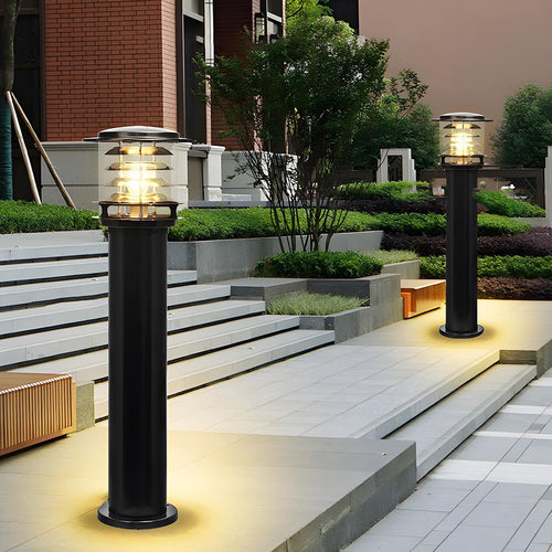 Éclairage de paysage extérieur LED cylindrique étanche à plusieurs niveaux