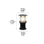 Éclairage de paysage extérieur LED cylindrique étanche à plusieurs niveaux