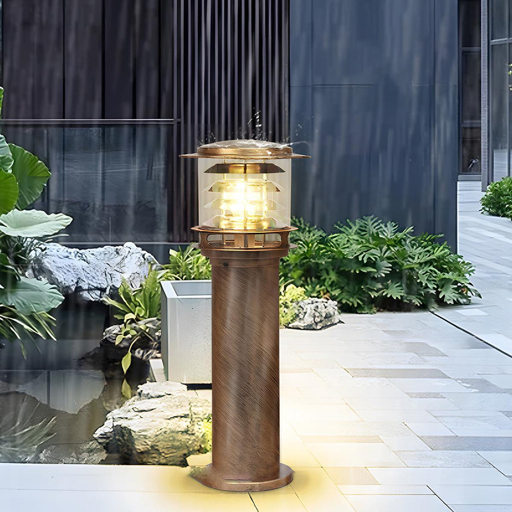 Éclairage de paysage extérieur LED cylindrique étanche à plusieurs niveaux