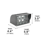 Projecteurs muraux extérieurs modernes LED étanches IP65