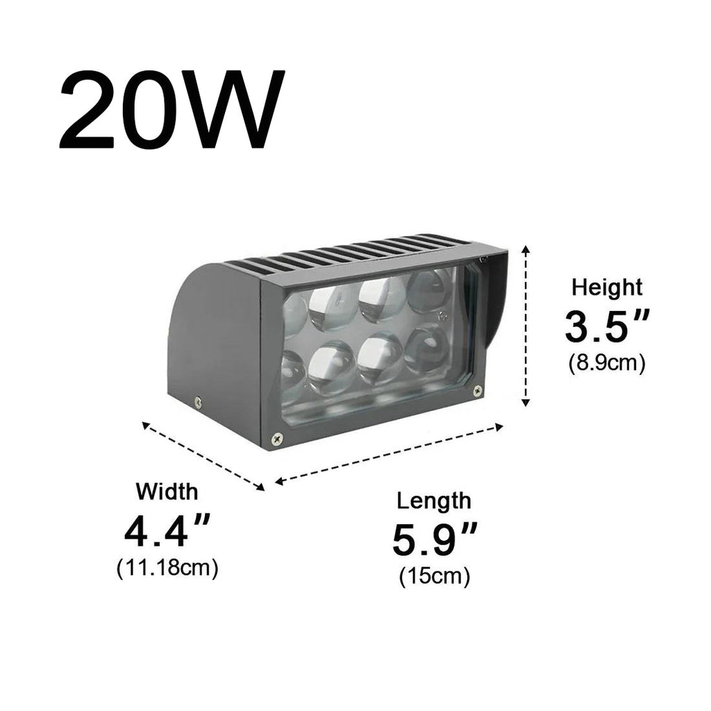 Projecteurs muraux extérieurs modernes LED étanches IP65