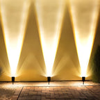 Projecteur solaire LED étanche à zoom multiple pour éclairage de paysage