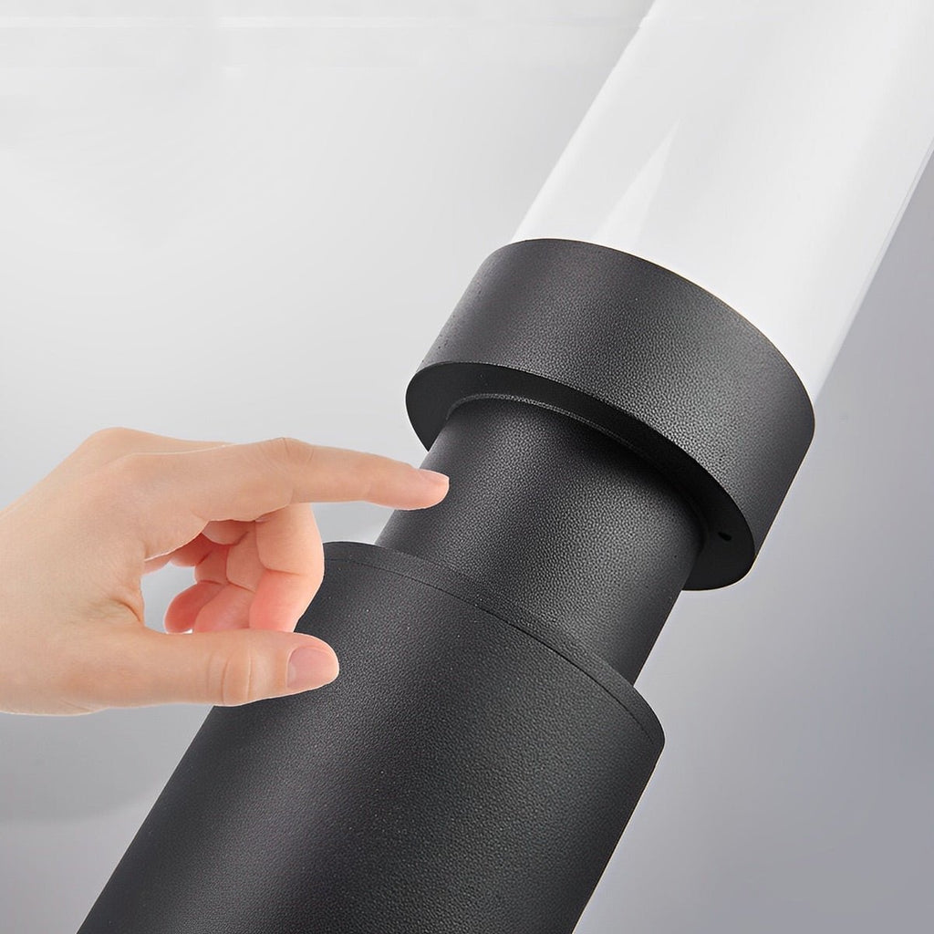 Luminaires de colonne moderne étanches en cylindre long