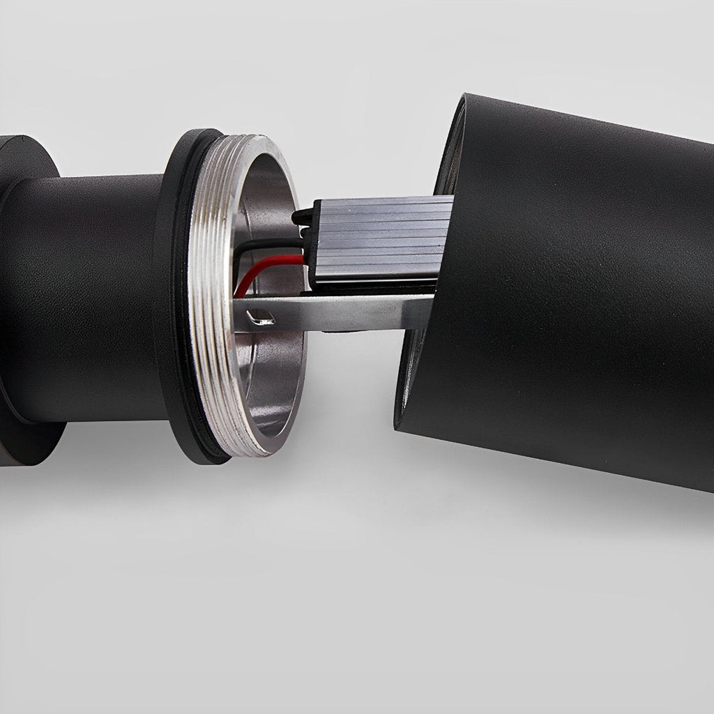 Luminaires de colonne moderne étanches en cylindre long