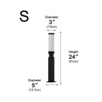 Luminaires de colonne moderne étanches en cylindre long