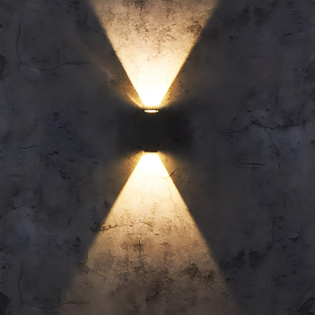 Projecteur mural extérieur LED moderne étanche à faisceau montant et descendant