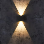 Projecteur mural extérieur LED moderne étanche à faisceau montant et descendant