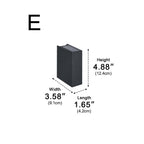 Projecteur mural extérieur LED moderne étanche à faisceau montant et descendant