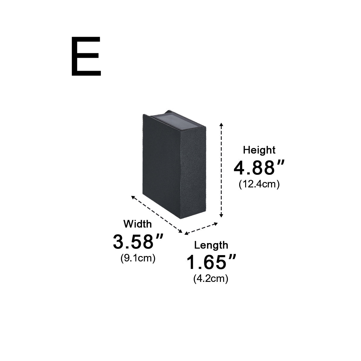Projecteur mural extérieur LED moderne étanche à faisceau montant et descendant
