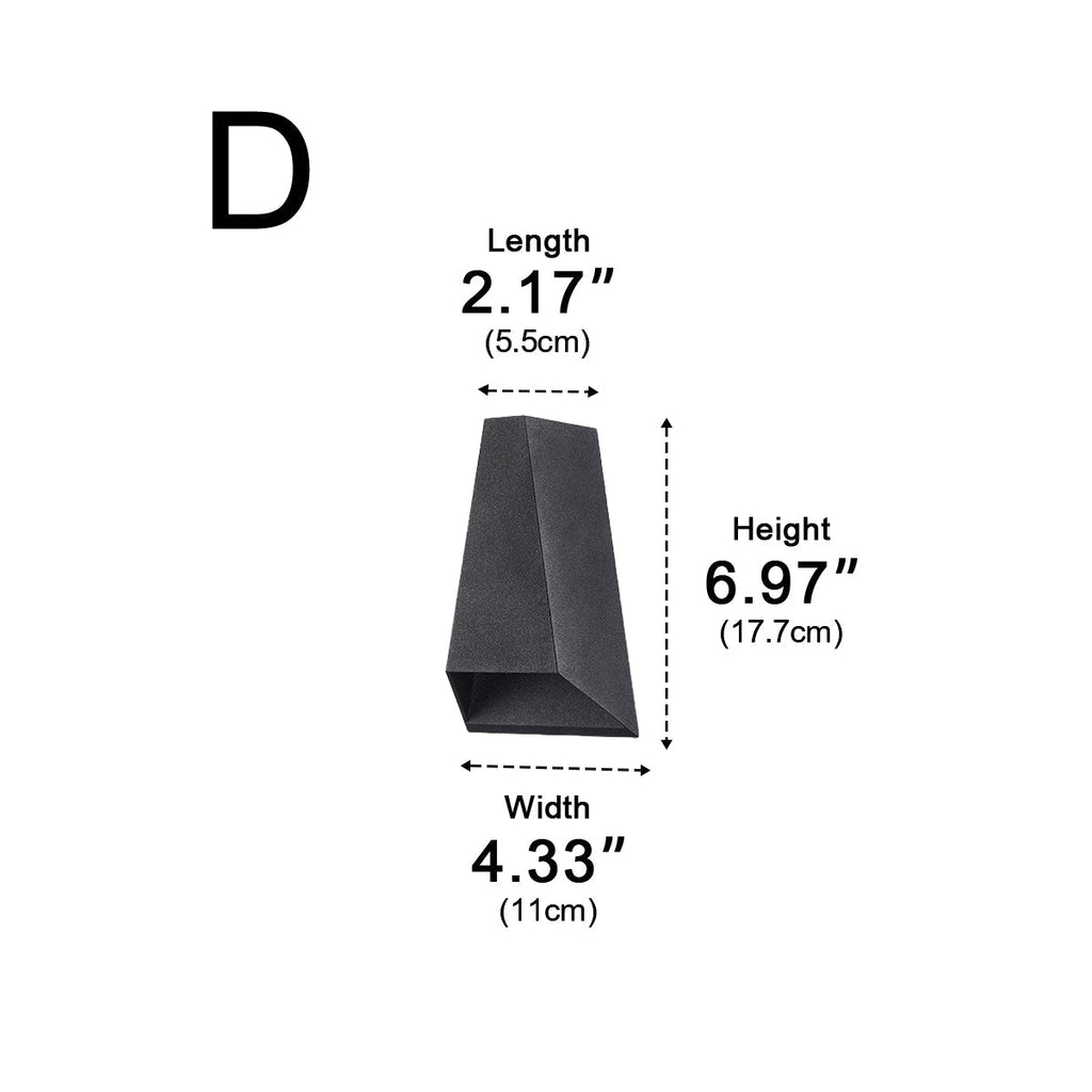 Projecteur mural extérieur LED moderne étanche à faisceau montant et descendant