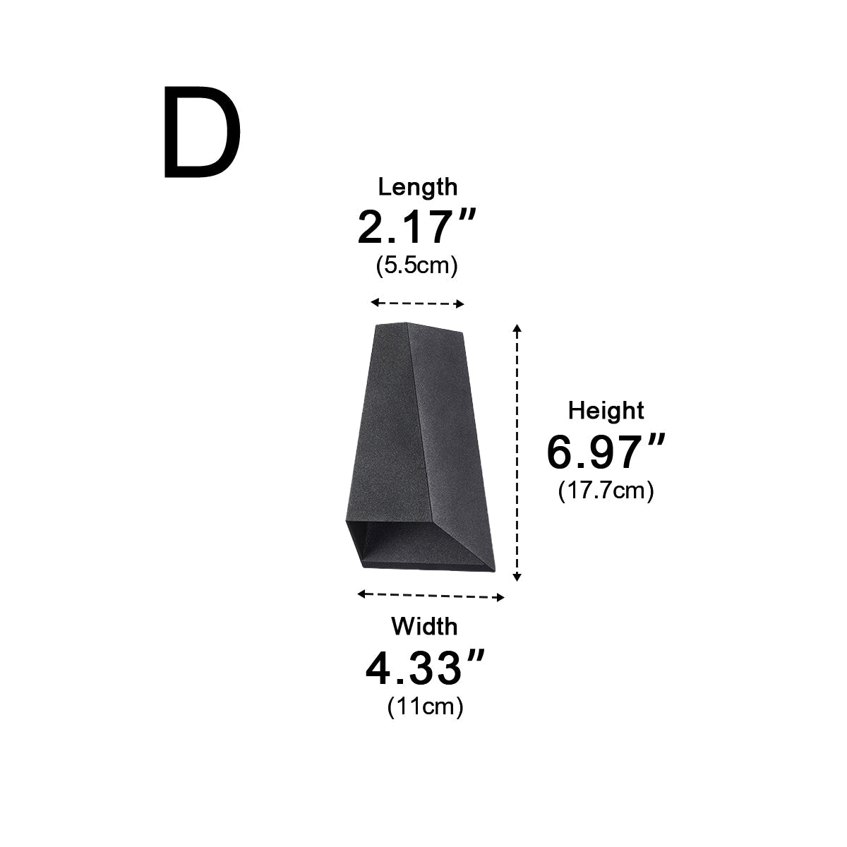 Projecteur mural extérieur LED moderne étanche à faisceau montant et descendant