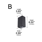 Projecteur mural extérieur LED moderne étanche à faisceau montant et descendant