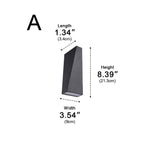 Projecteur mural extérieur LED moderne étanche à faisceau montant et descendant