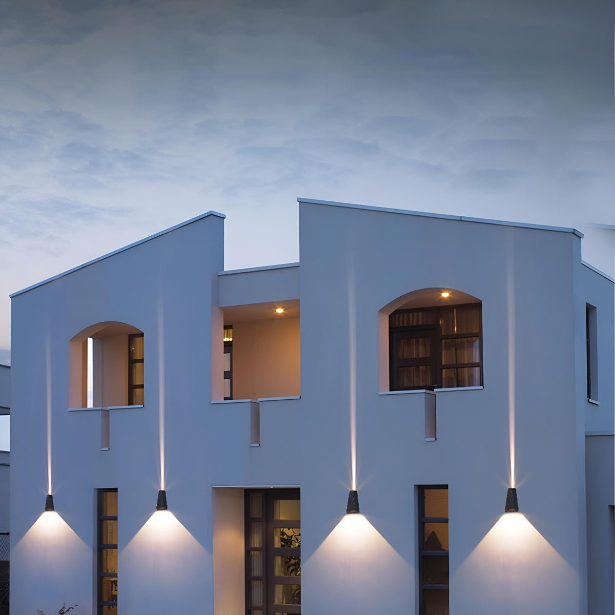 Projecteur mural extérieur LED moderne étanche à faisceau montant et descendant